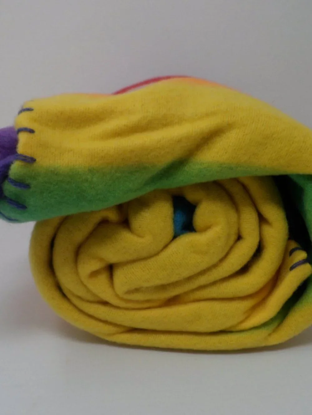 Rainbow Color Fleece Throw